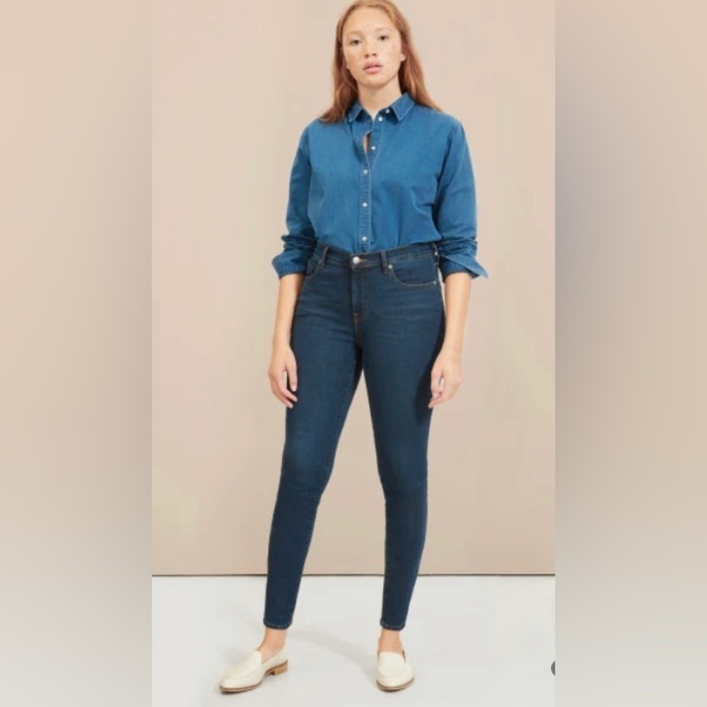 EVERLANE Authentic Stretch Mid-Rise Skinny